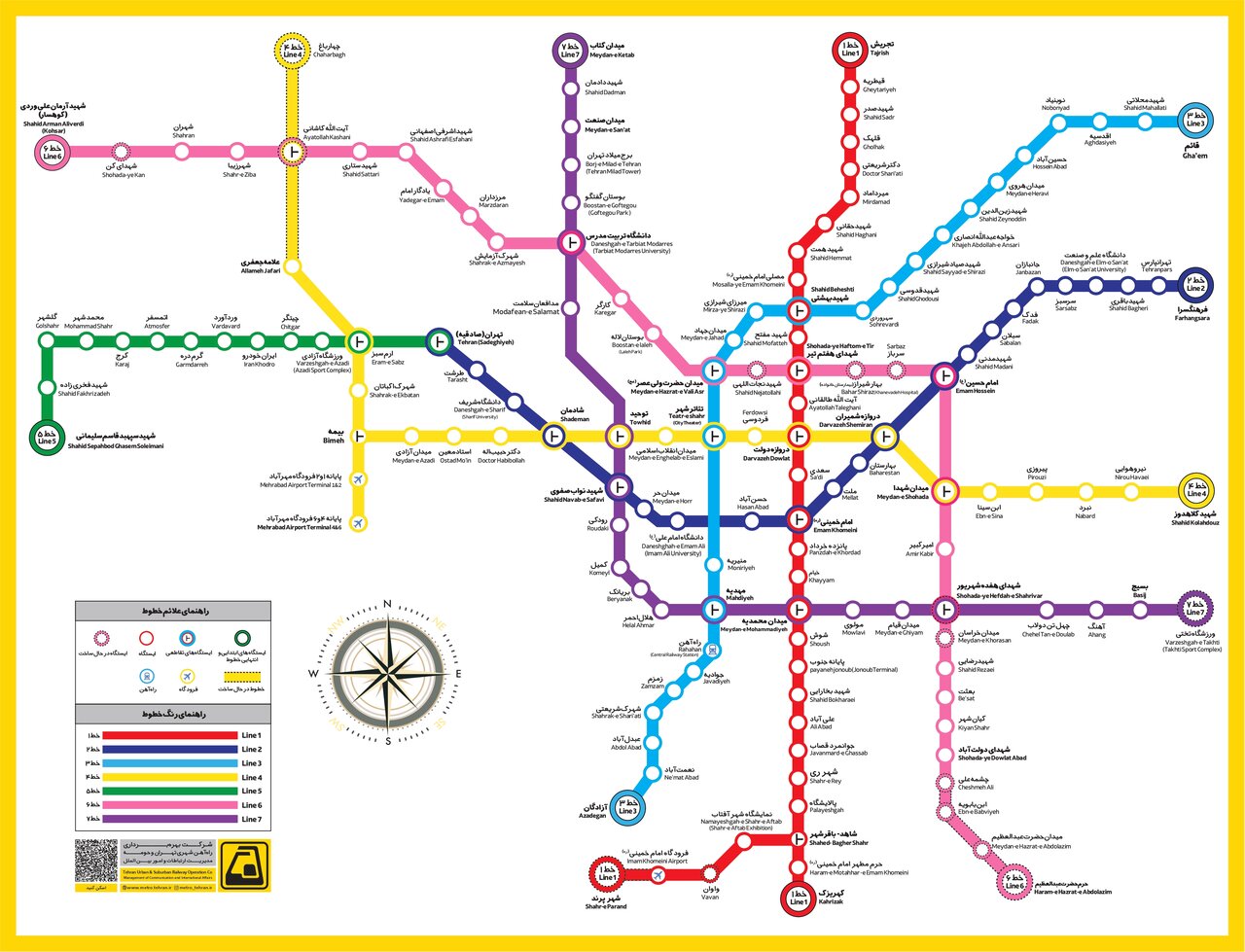 نقشه جدید متروی تهران / خط جدید مترو از کدام مناطق 22 گانه می‌گذرد؟ + ببینید 2