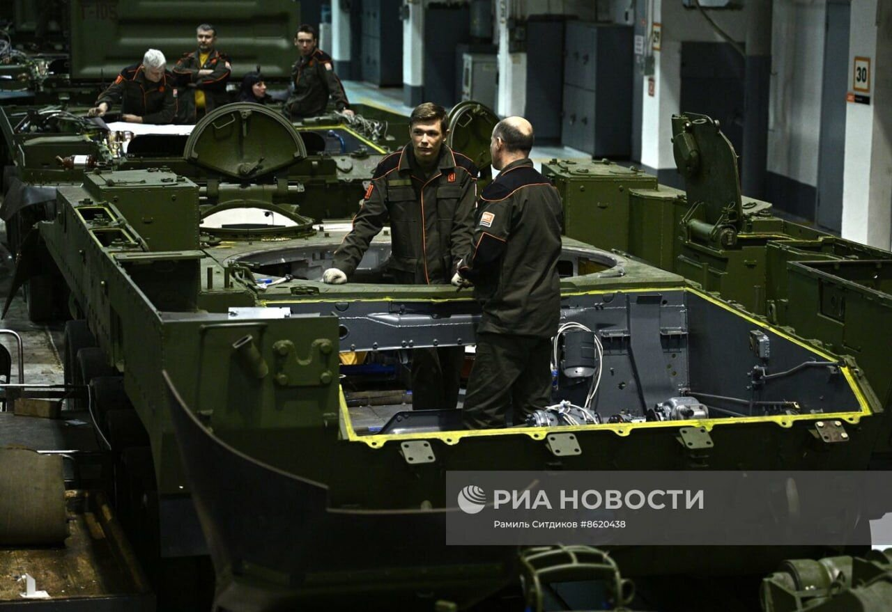 خط تولید تانک در روسیه