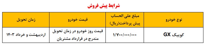 قیمت کارخانه ای کوییک معمولی نجومی گران شد + قیمت جدید 2