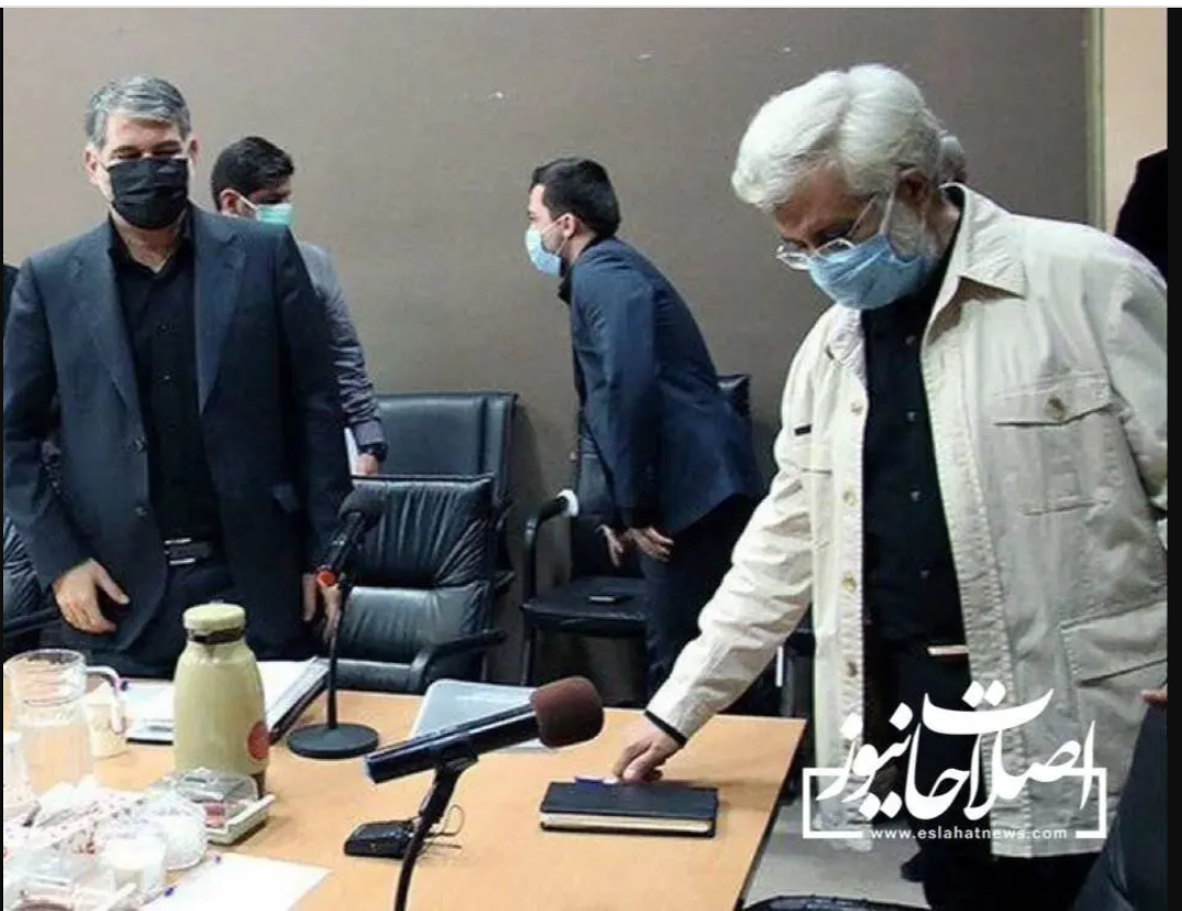 عکسی جنجالی از حضور ساداتی‌نژاد متهم پرونده چای دبش در جلسه با سعید جلیلی 2