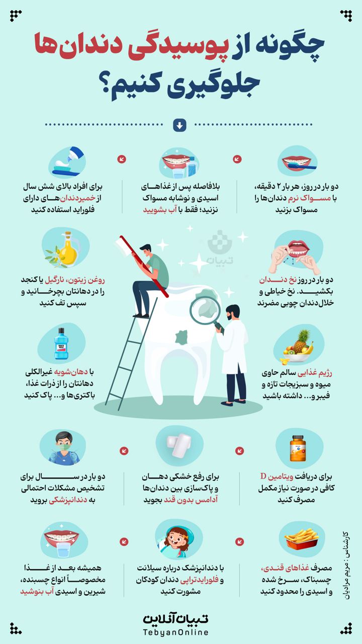 اینفوگرافیک | چگونه جلوی پوسیدگی دندان را بگیریم؟ 2