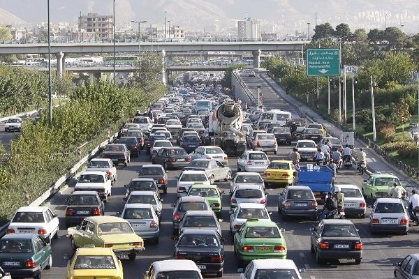 ترافیک در جاده شمال - جاده فیروزکوه - جاده چالوس