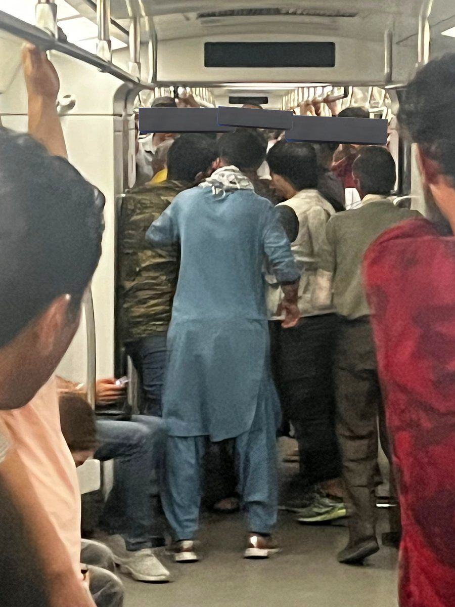 درگیری افغان ها در مترو