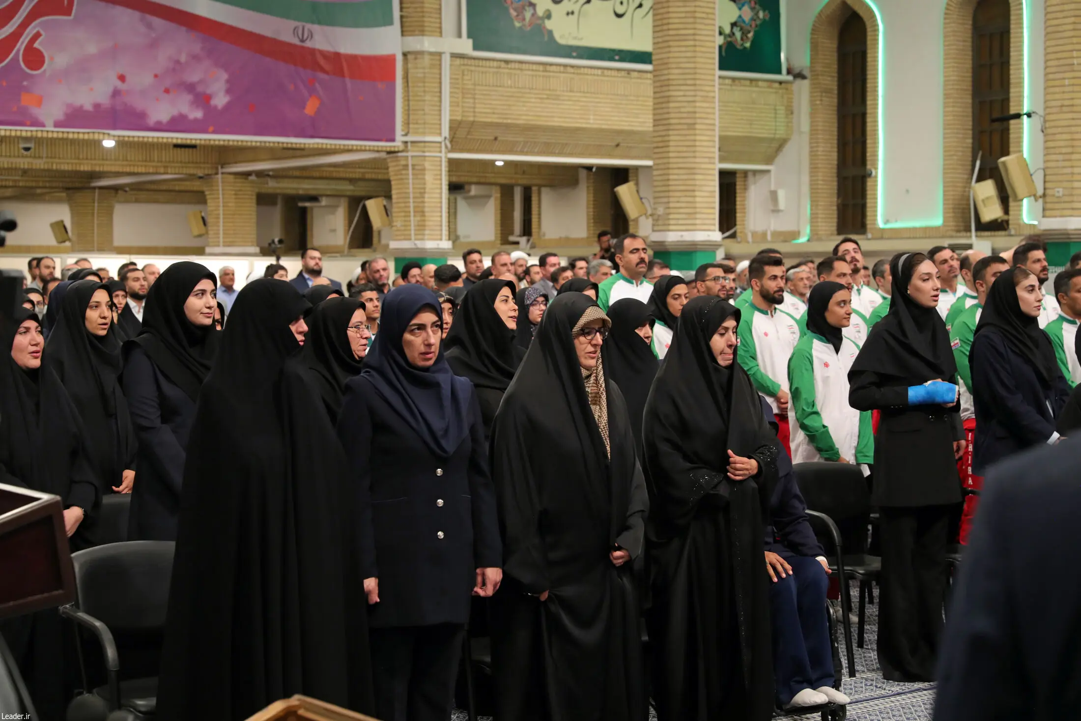 تصویری از مبینا نعمتزاده در دیدار امروز رهبر انقلاب 2