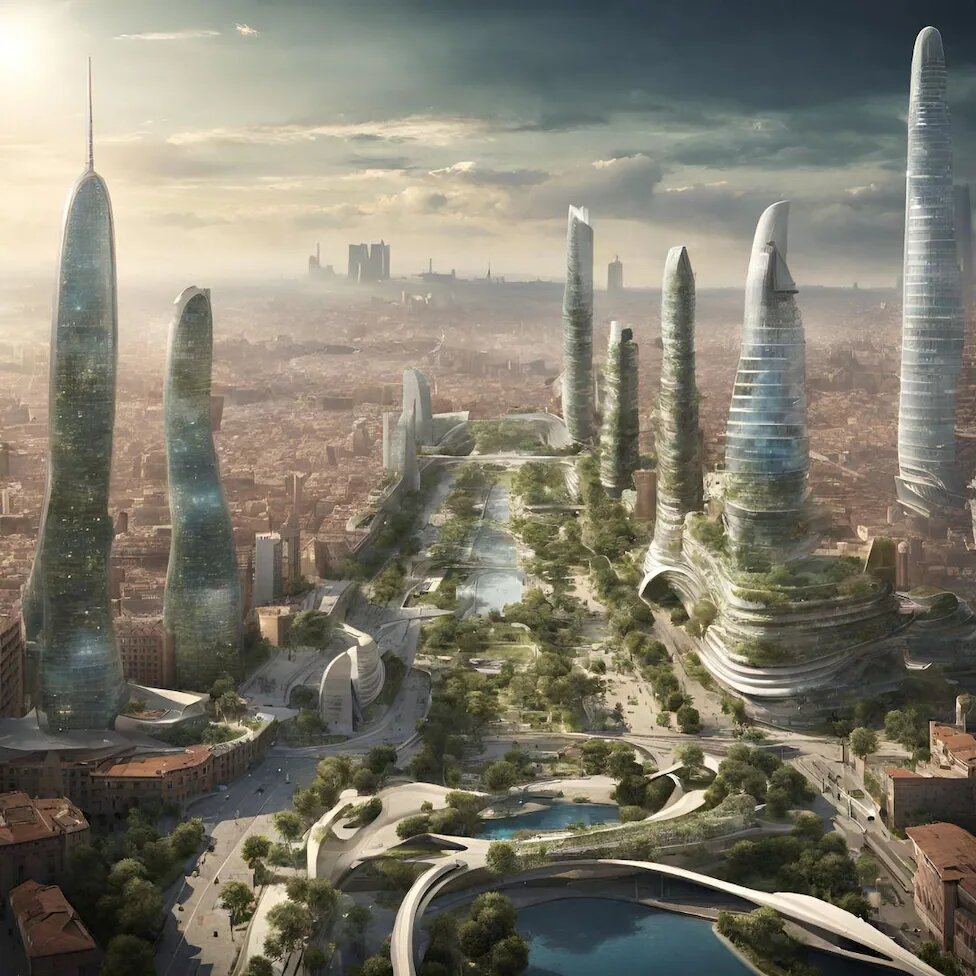 شهرهای آینده از نگاه هوش مصنوعی + تصاویر عجیب 6