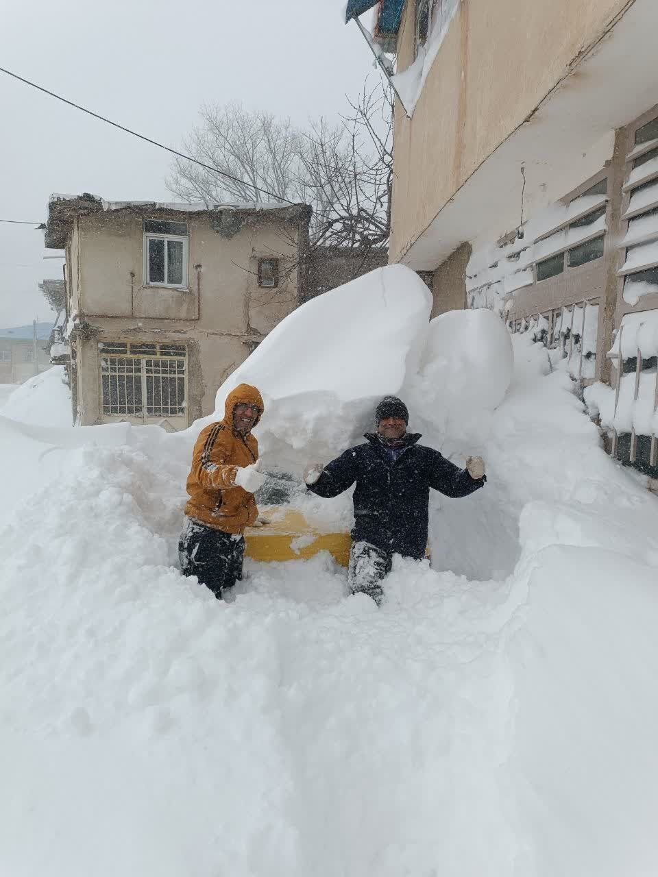 بارش برف در گیلان