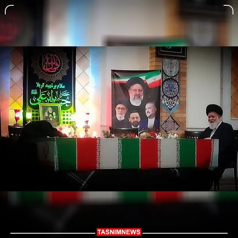 تصویری از گریه احمد علم الهدی و همسر رئیسی بر پیکر رئیس جمهور + عکس 2