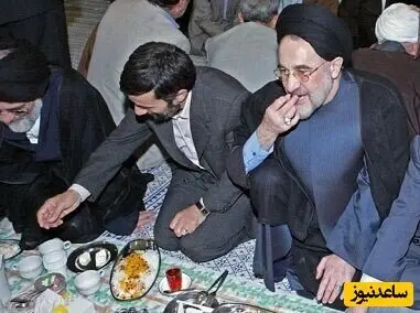 هم سفره شدن خاتمی و احمدینژاد در یک مراسم + عکس 2