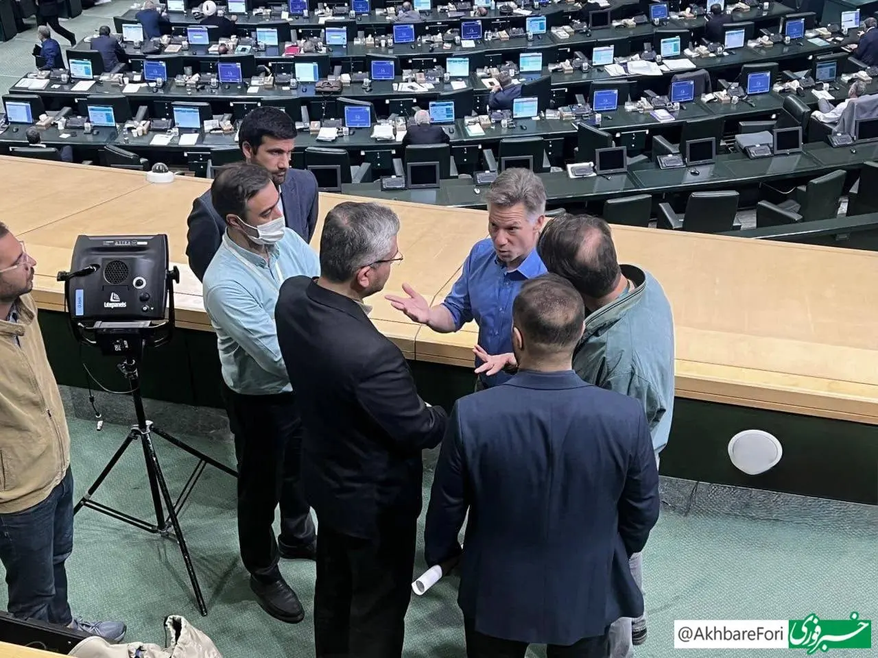 خبرنگار امریکایی در مجلس