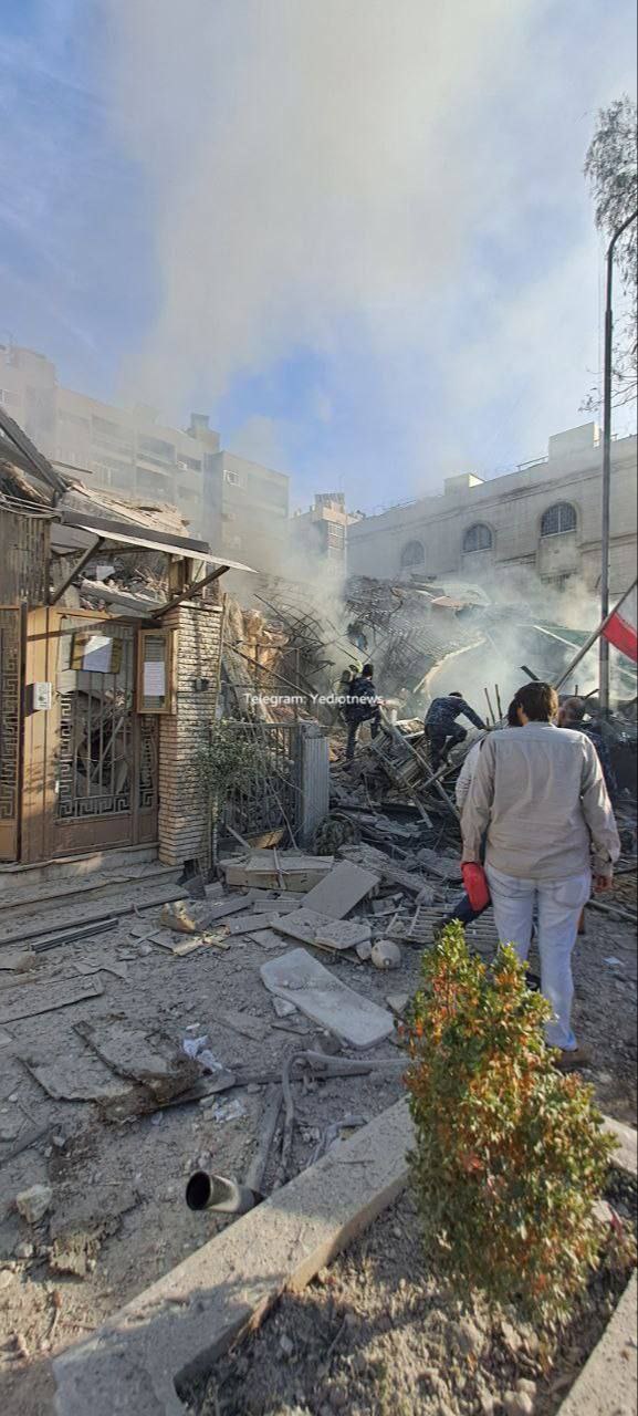 حمله اسراییل به سفارت ایران در سوریه