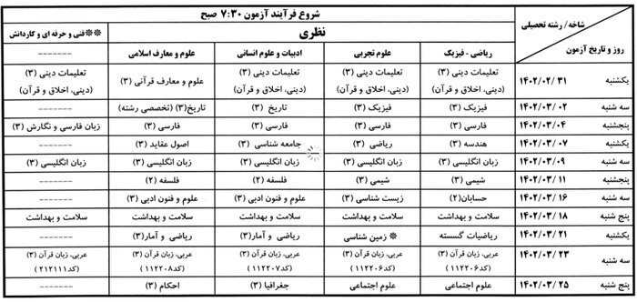 خبر مهم آموزش و پرورش برای دانش‌آموزان و معلمان | بخشنامه امتحانات نهایی خردادماه ابلاغ شد + جدول زمان امتحانات 2