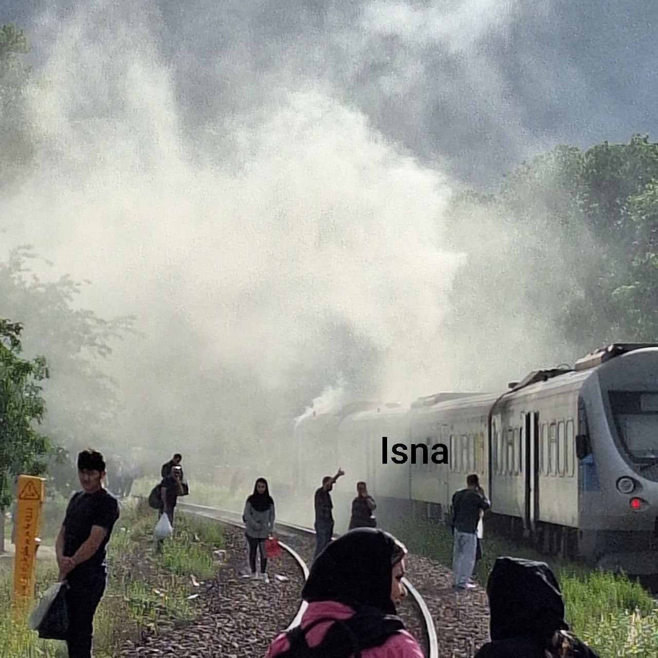 آتش سوزی در قطار هشتگرد