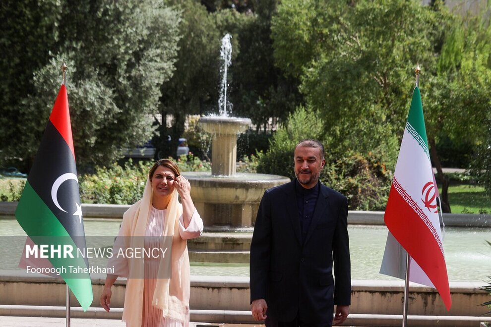  وزیر خارجه لیبی در تهران