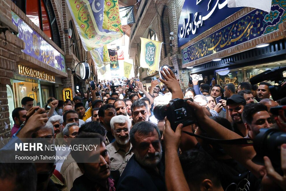 سعید جلیلی در بازار تهران
