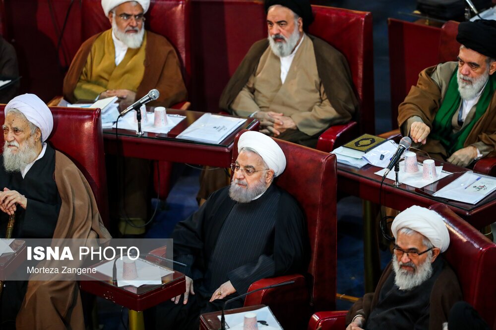 آخرین حضور حسن روحانی در مجلس خبرگان رهبری