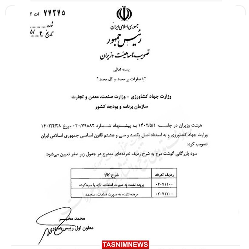 قیمت مرغ پرش ریخت | سود بازرگانی واردات مرغ حذف شد 2