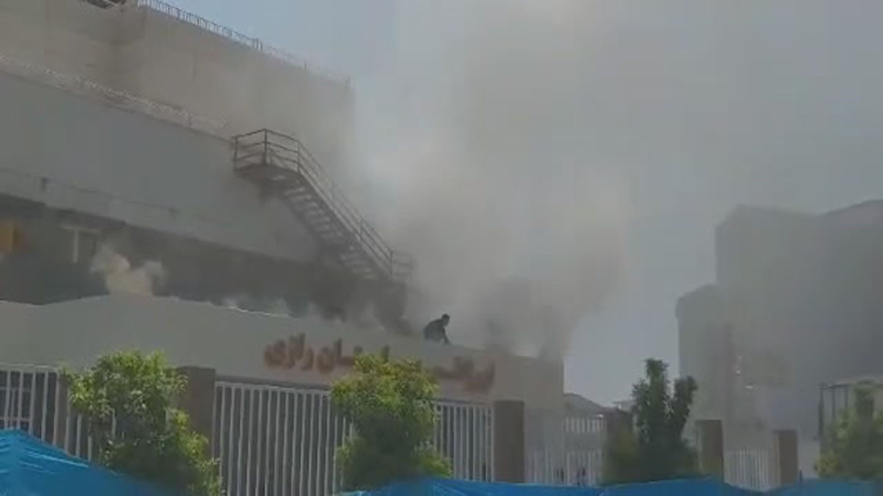 آتش‌سوزی گسترده در ساختمان اورژانس بیمارستان رازی + عکس و فیلم 2