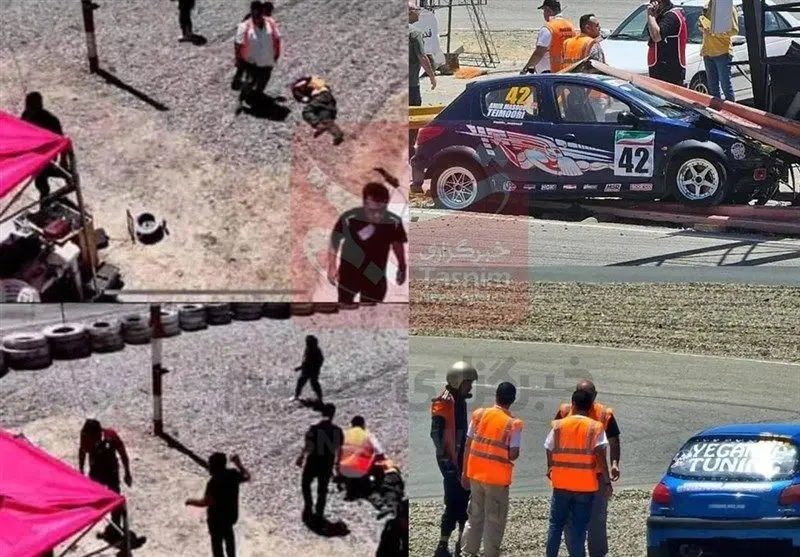 حادثه وحشتناک در پیست رالی آزادی