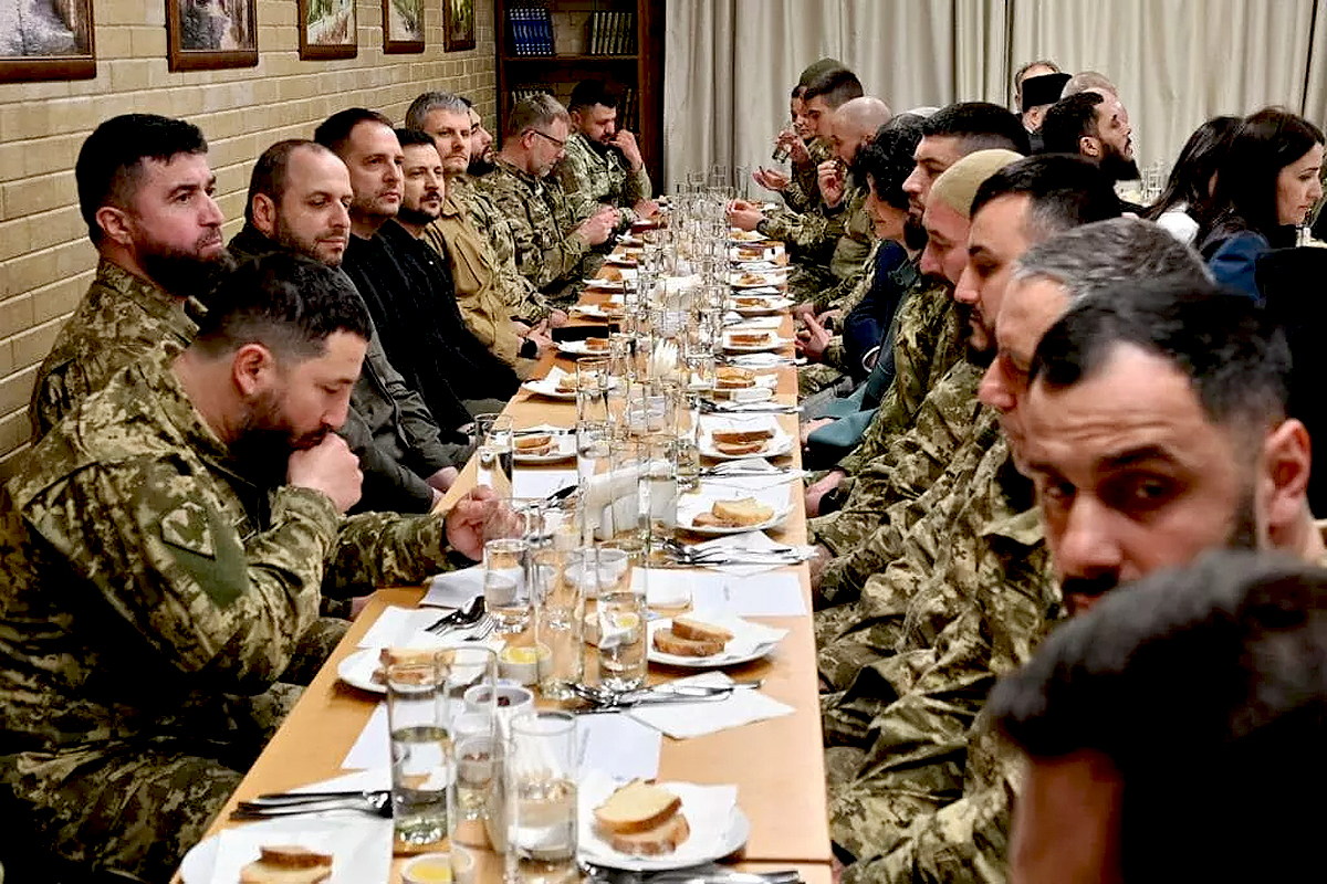 افطاری ولادیمیر زلنسکی، رئیس جمهور اوکراین