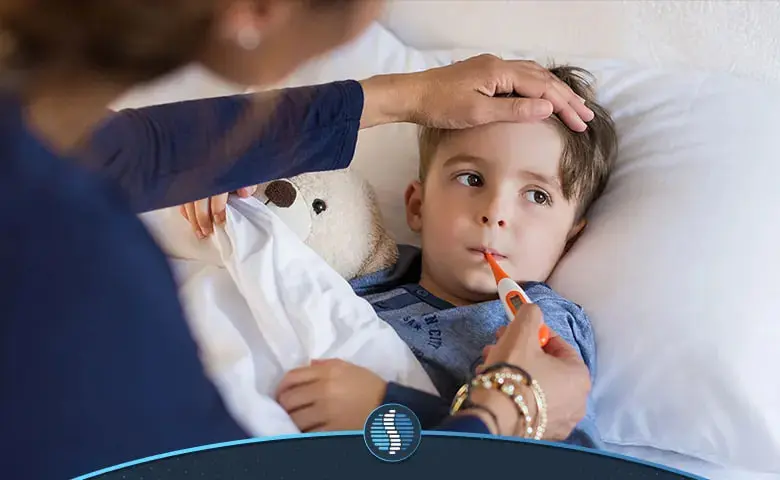 وقتی کودک تب می‌کند این کارها را انجام دهید 3