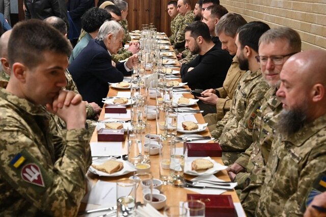 افطاری ولادیمیر زلنسکی، رئیس جمهور اوکراین