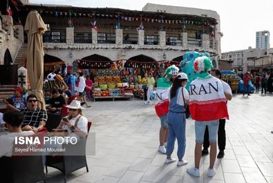 تصاویر جالب هواداران ایرانی در ورزشگاه الثومه