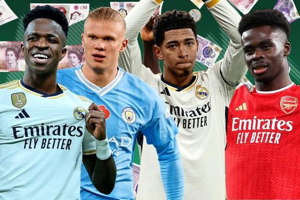 فهرست ۱+۱۰ نفره گران‌ترین فوتبالیست های جهان مشخص شدند +عکس