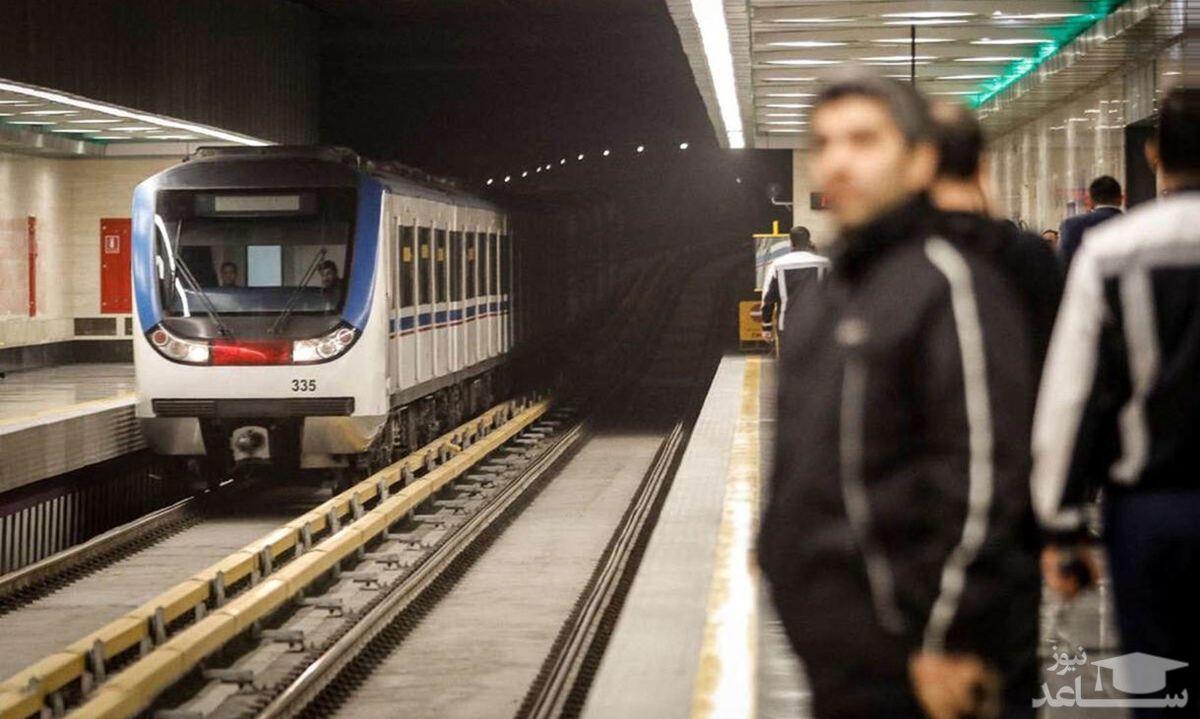 خودکشی وحشتناک مرد جوان در متروی تهران