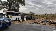 تصادف مرگبار یک اتوبوس مسافربری | ۲۳ نفر جان باختند