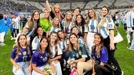 ژست همسران بازیکنان آرژانتین در جشن قهرمانی + عکس