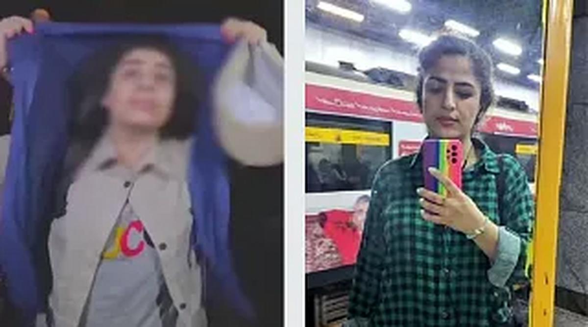 لحظه بازداشت یک خانم هنگام سلفی گرفتن  بدون حجاب  در مترو / «لیلا ضیافر» کیست؟ + فیلم