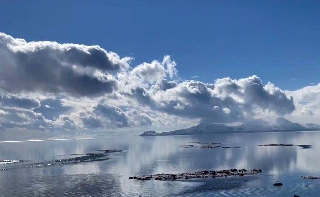 زمستان  دریاچه ارومیه را زنده کرد+فیلم