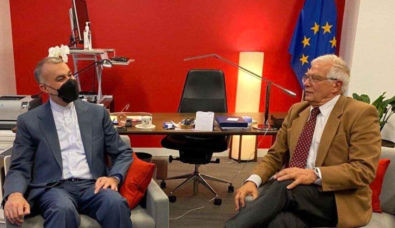 گفتگوی امیرعبداللهیان با مسئول سیاست خارجی اتحادیه اروپا