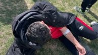 ضرب و شتم اعضای تیم تراکتور در کرمانشاه/ انتقال چهار بازیکن  به بیمارستان +تصویر