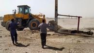 تخریب میدان دام غیر مجاز در زاهدان 