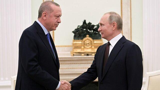 گفتگوی تلفنی اردوغان و پوتین درباره سوریه و اوکراین