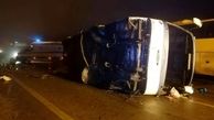 تصادف خونین اتوبوس زائران عراقی در ایران با تریلر