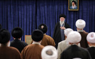 تصویری از دیدار امروز حسن روحانی با رهبر انقلاب + عکس