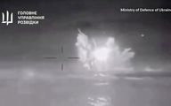 اوکراین یک کشتی نظامی روسیه را غرق کرد +فیلم