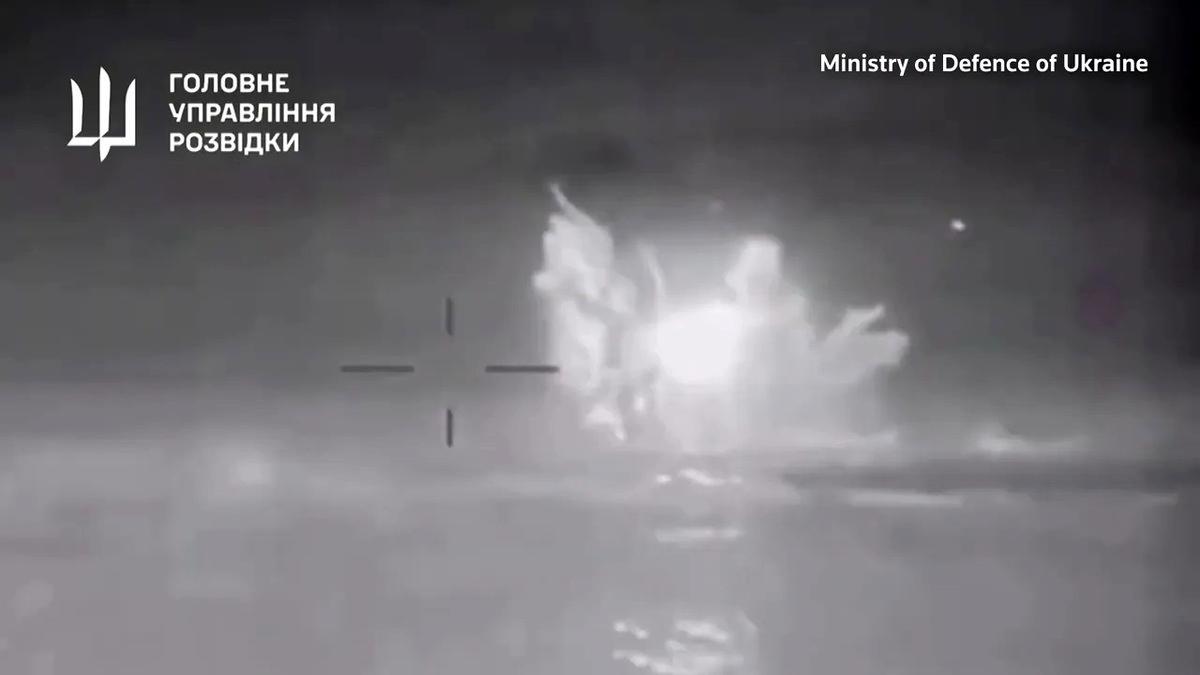 اوکراین یک کشتی نظامی روسیه را غرق کرد + فیلم