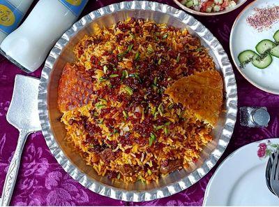 طرز تهیه پلو شاه عباسی غذای سنتی و خوش عطر