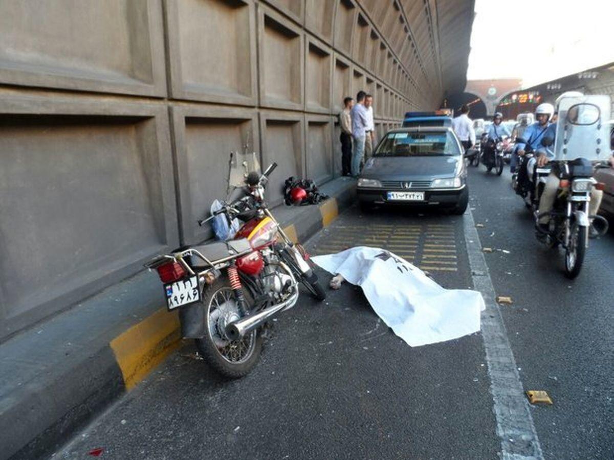 تصادف مرگبار موتورسیکلت در اتوبان امام علی(ع)