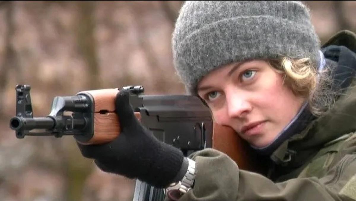 آموزش نظامی زنان اوکراینی / ویدئو