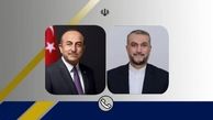 گفتگوی تلفنی امیرعبداللهیان و وزیر خارجه ترکیه