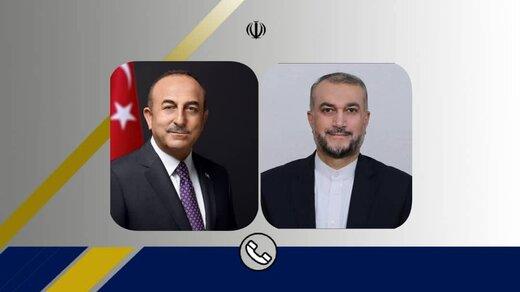 گفتگوی تلفنی امیرعبداللهیان و وزیر خارجه ترکیه