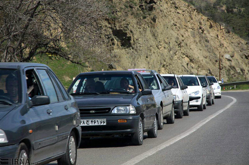 ترافیک سنگین در محور چالوس و آزادراه تهران - شمال
