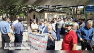 تجمع اعتراضی بازنشستگان مقابل مجلس