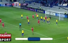  گل اول پرسپولیس به الغرافه توسط فرشاد فرجی 53 + فیلم