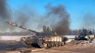 لحظه ترسناک انفجار مهیب تانک روسی توسط ارتش اوکراین + فیلم