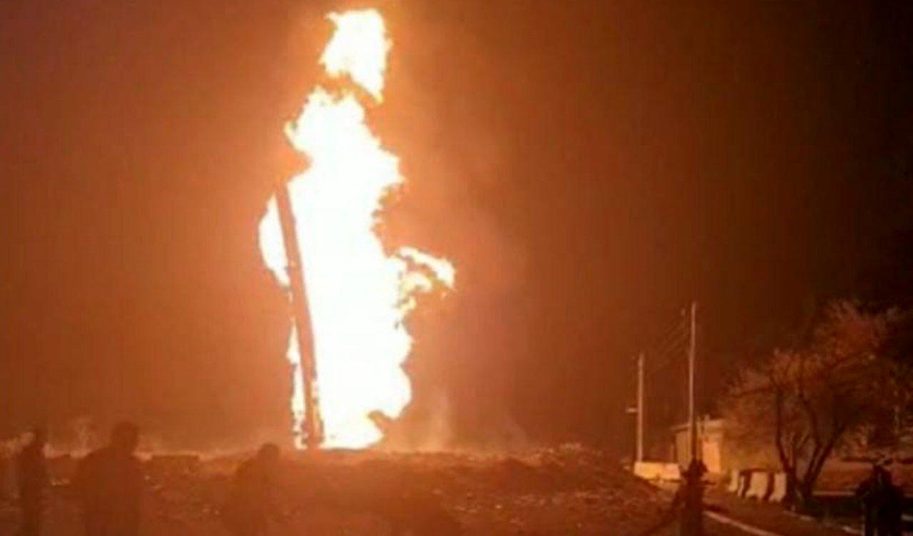 :انفجار خرابکارانه در خط اصلی انتقال گاز سراسری کشور 
+فیلم
